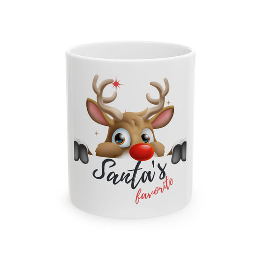 Santa’s Favorite Ceramic Mug, (11oz, 15oz)