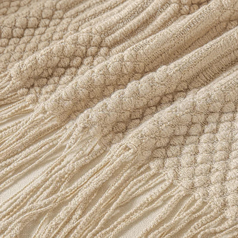 Chunky Knitted Throw Blanket