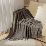 Chunky Knitted Throw Blanket