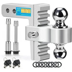Adjustable Trailer Hitch Dual Ball Receiver