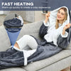 Flannel Wearable Heated Blanket