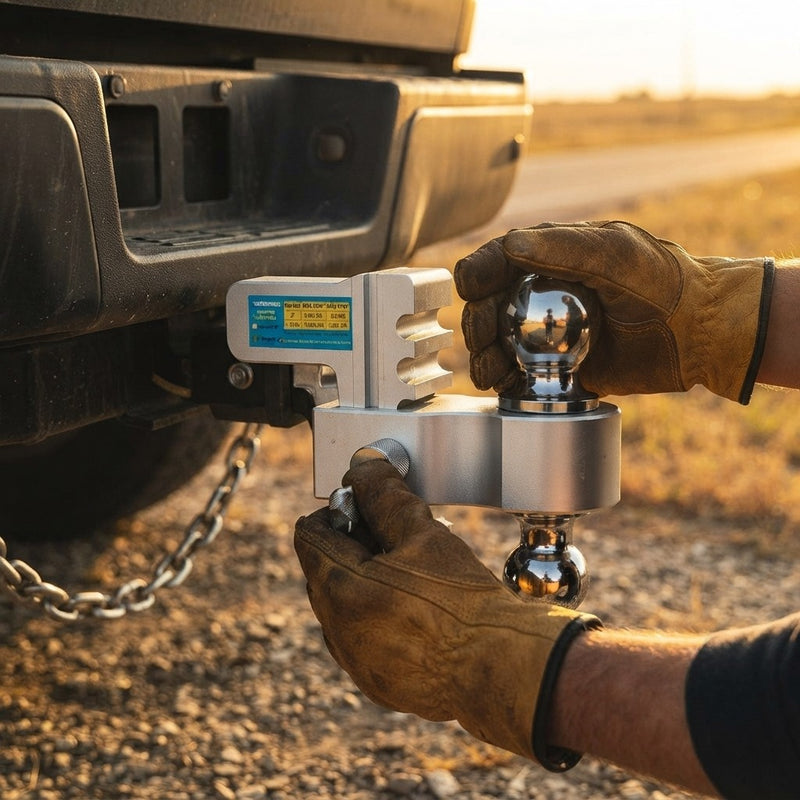 Adjustable Trailer Hitch Dual Ball Receiver