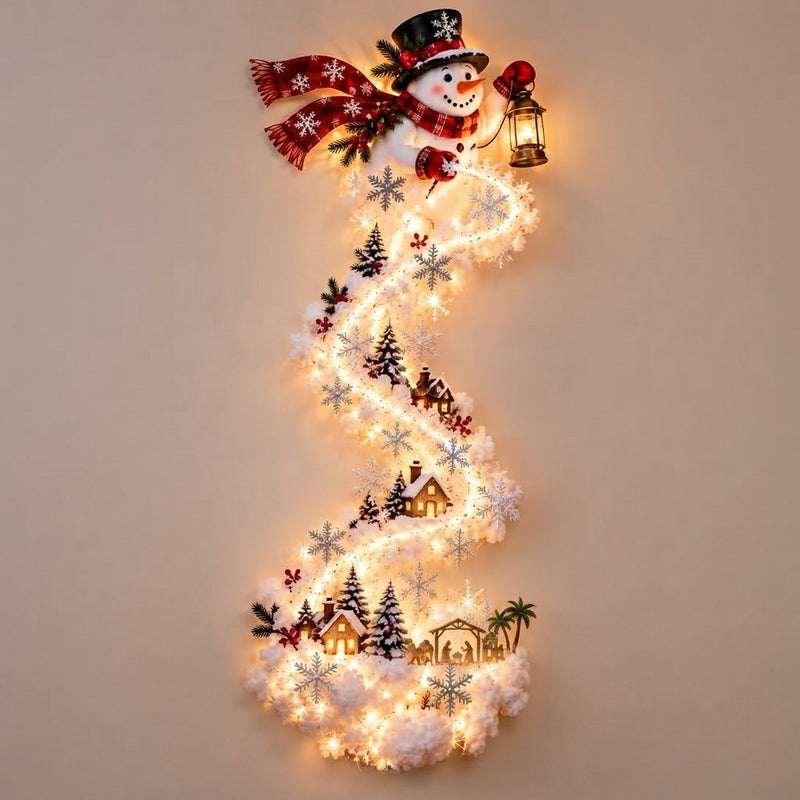 Cascading Christmas Wall Light