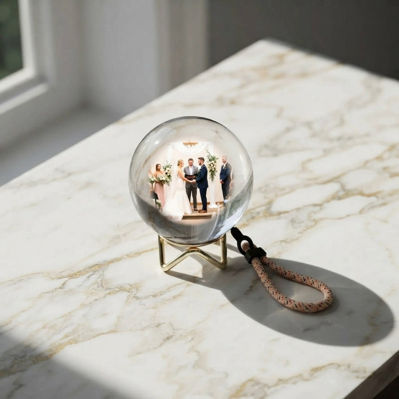 Customizable Video Crystal Sphere